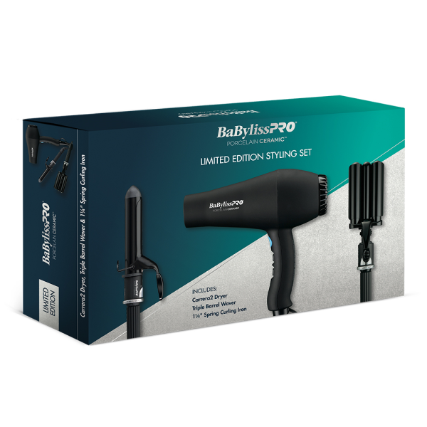 BaBylissPRO Porcelain Ceramic Gift Box (Dryer, Waver, Curling Iron