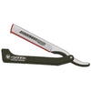 Light Gray Dovo Shavette Straight Razor - Black
