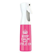 Thistle Stylist Sprayer Keep Calm Pink Spray Bottle
