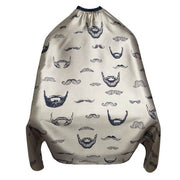 Gray The Shave Factory Barber Cape Moustache Series