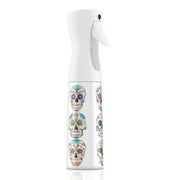 Light Gray Stylist Sprayer Day of The Dead Skulls Spray Bottle