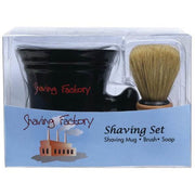Dark Gray Shaving Mug Set