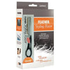 Light Gray Feather Black Detail Razor with Intro Kit