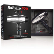 Light Gray BaBylissPRO SteelFX Stainless Steel 2000-Watt Hair Dryer
