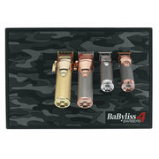 Dark Slate Gray BaBylissPRO Black Camo Magnetic Strip Barber Mat