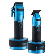 BaBylissPRO Boost FX Limited Edition Blue Clipper, Trimmer & Charging Bases
