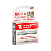 Brown Feather Texturizing Blades, 10 Count