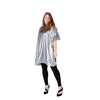 Gray Betty Dain Jumbo Shampoo Cape - Neck Lock Closure - Silver