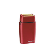 Brown BaBylissPRO FOILFX02 Cordless Metal Red Double Foil Shaver