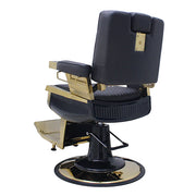 Dark Slate Gray K-Concept Lincoln Barber II Chair - Gold Limited Edition