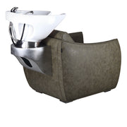 Dim Gray Comfortel Hazel Sage Green Shampoo System with White Basin