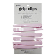 Gray Lucky Grip Clips - Pink, 6 Count