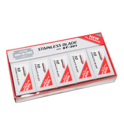Light Gray Dorco ST301 Platinum Extra Double Edge Razor Blade, 100 Blades