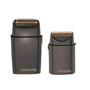 Dark Slate Gray BaBylissPRO LimitedFX Collection Gunmetal Double & Single Foil Shaver Duo