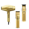 Dark Khaki BaBylissPRO GoldFX Clipper - Outlining Trimmer & GoldFX Dryer Combo