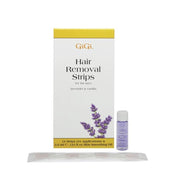 Light Gray Gigi Lavender and Vanilla Hair Removal Strips for Face (12 Small Strips)