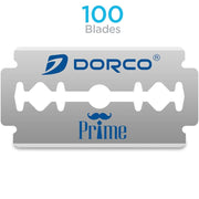 Gray Dorco STP301 Prime Platinum Extra Double Edge Razor Blade, 100 Blades