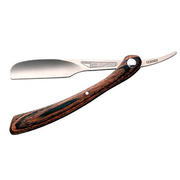Light Gray Feather Artist Club DX Folding Wood Handle Razor