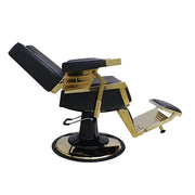 Tan K-Concept Lincoln Barber II Chair - Gold Limited Edition