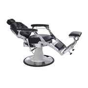 Dark Gray K-Concept Prince Barber Chair - Black