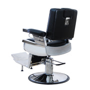 Light Gray K-Concept Lincoln II Barber Chair - Black