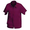 Dark Red The Shave Factory Barber Jacket Short Sleve Burgundy