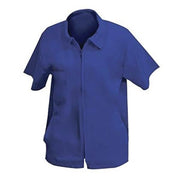 Dark Slate Blue The Shave Factory Barber Jacket Short Sleve Ocean Blue