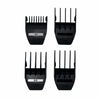 Black Wahl 4 Pack Peanut/Mag Guide Combs  - Black
