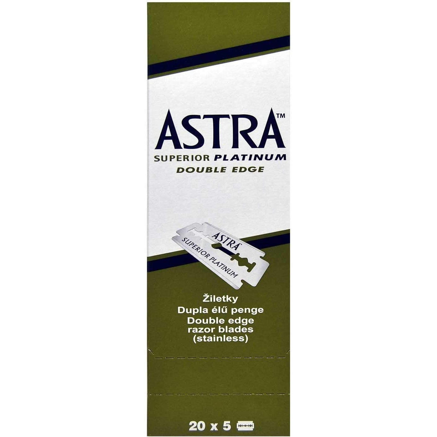 Astra Superior Platinum Double Edge Safety Razor Blade - 10000 Count ...