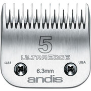 Light Gray Andis UltraEdge Detachable Blade, Size 5 Skip Tooth
