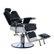 Light Gray K-Concept Lincoln II Barber Chair - Black