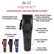 Light Gray StyleCraft Instinct Clipper & Trimmer with Cool Care Plus