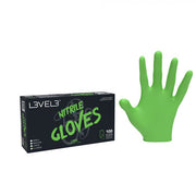 Dark Slate Gray L3VEL3 Professional Nitrile Gloves Lime - 100 ct