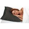 Light Gray Betty Dain Standard Satin Pillow Case - Black