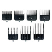 Light Gray Andis Snap-on Blade Attachment Combs 7-Comb Set