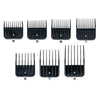 Light Gray Andis Snap-on Blade Attachment Combs 7-Comb Set