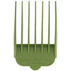 Olive Drab Wahl #7 Color-Coded Nylon Cutting Guide Comb - Green (7/8")