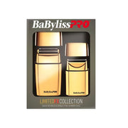 Dim Gray BaBylissPRO LimitedFX Collection Gold Double & Single Foil Shaver Duo