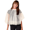 Light Gray Betty Dain Will-O-Wisp Comb-Out Cape - Beige
