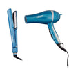 Steel Blue BaBylissPRO Nano Titanium Dryer & Ultra-Thin Flat Iron 1-1/2" Prepack