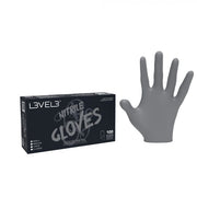 Dark Slate Gray L3VEL3 Professional Nitrile Gloves Silver - 100 ct