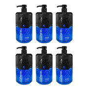 Dark Slate Gray Nishman Shaving Gel 2 Blue with Pump 33.8 oz / 1000 ml - 6 Pack
