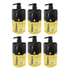 Dark Slate Gray Nishman Shaving Gel 7 Gold One with Pump 33.8 oz / 1000 ml - 6 Pack