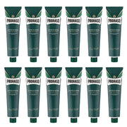 Dark Slate Gray Proraso Shaving Cream in Tube Refreshing - Green 5.2 oz - Multipack