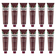 Dim Gray Proraso Shaving Cream in Tube Sandalwood - Red 5.2 oz - Multipack