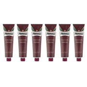 Dim Gray Proraso Shaving Cream in Tube Sandalwood - Red 5.2 oz - Multipack