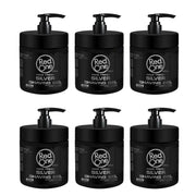Black Red One Shaving Gel Silver 33.8 oz / 1000 ml - 6 Pack