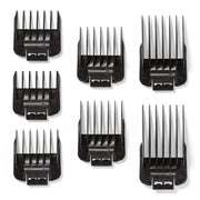 Light Gray Andis Snap-On Blade Attachment Combs, 7-Comb Set