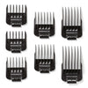 Light Gray Andis Snap-On Blade Attachment Combs, 7-Comb Set