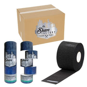 Dark Slate Gray The Shave Factory Neck Strips - Black, 100 Roll, 10000 Strips